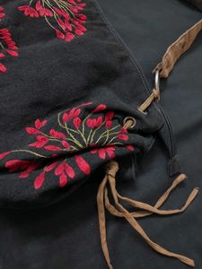 Vintage Floral Embroidery Bag