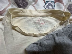 Combo - T-Shirt Bundle - Off White And Gray