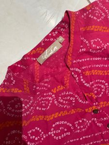Pink Printed Kurti