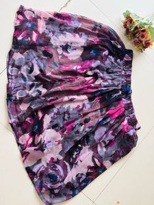 Floral Print Mini Skirt