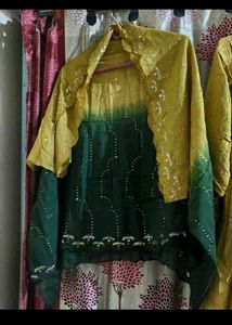 Yellow Green Kurta Set