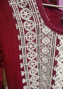 Wine Color Naira Suit