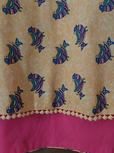 Cute Yellow Printed Top