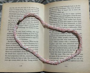 Pink & White Beaded Necklace