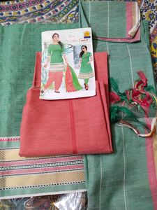 Khadi Cotton Dress Material Suit