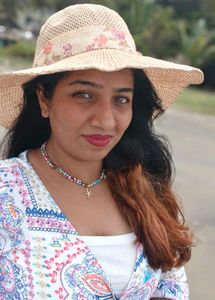 Goan Straw Hat/ Or White Wrap top/ Bead Necklace