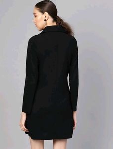 Chic Black Blazer Dress