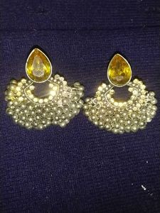 Black Metal Earrings Beautiful