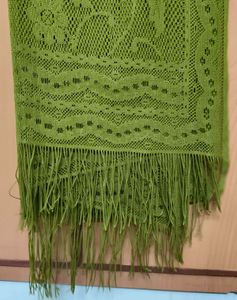 Olive Coloured Net Dupatta