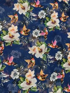 Fame Forever Girl Blue Floral Printed Top