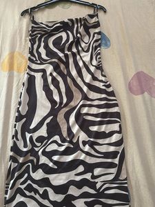 Zebra Print Bodycon Dress