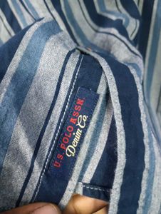 US POLO Striped Half sleeve shirt