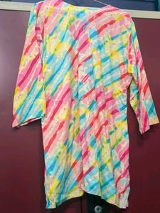 Colorful Embroidered Kurta