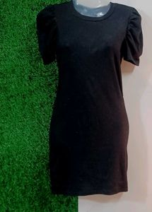 H&amp;M Ribbed Knitted Mini Dress