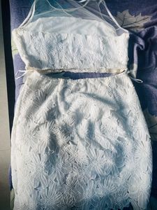 White Floral Lace Dress