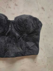 Goth/ Punk Black Corset Top