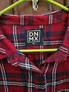 Red Plaid Long Sleeve Shirt