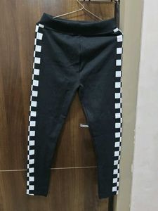 Checkered Stripe Track Pants