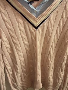 Tommy Pink Cable Knit Sweater