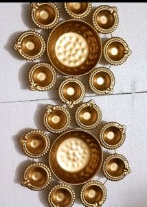 Set Of 2 Diya Urli (Combo)