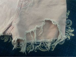 G-Star Raw Distressed Pink Denim Shorts