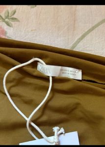 Zara Asymmetrical polyamide top