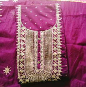 Party Wear Unstitched Suit