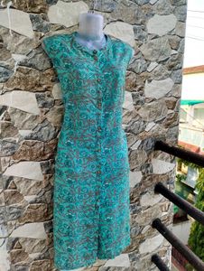 🎀Floral Printed Sleevless Kurti
