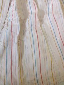 Striped Ruffle Sleeve Dress