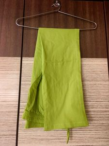 Aachho Green Chanderi Anarkali Suit Set XL