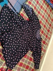 Cute Heart Print Dress