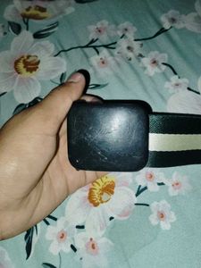 Striped Canvas Belt