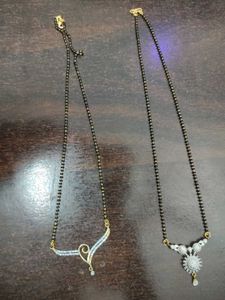 Beautiful AD Mangalsutra Combo Of 2