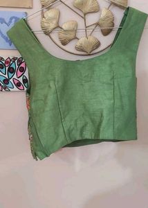 Embroidered Green Blouse