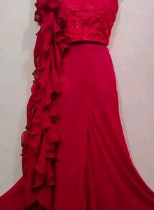 Price DropMaroon Ruffled Plazzo Dress✨💕🌸