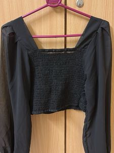 Crochet Detail Crop Top