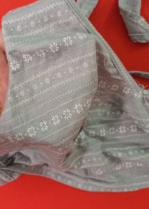 Grey boho printed bralette top