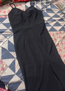 Chic Black Bodycon Midi Dress