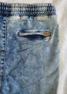 Ajio Denim Jeans Joggers Size 28
