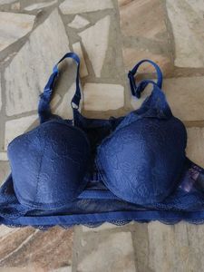 Navy Blue Lace Bra bundle