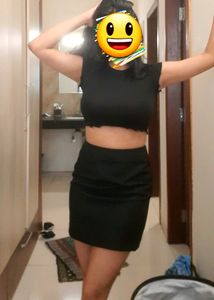 Black Pencil Bodycon Party Wear Mini Skirt