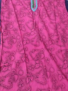 Leaf Print Purple Kurti 🟣💜