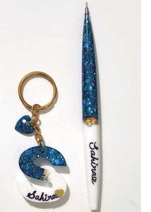 Resin pen &amp; Keychain Set