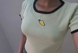 Pinteresty Cute Indie Core Mango Fruit Tee