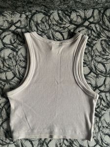 H&amp;M Cropped Ribbed Tank Top