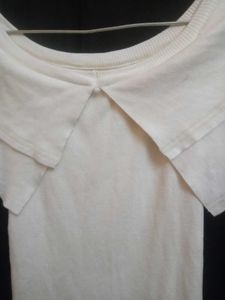 Off-White Layered Top Y2K Inspired