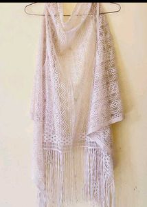 Lace Fringe Vest