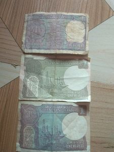 3 Different Notes Of 1 Rupee