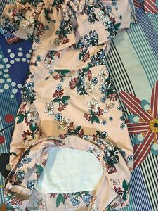 Summer Floral Dress With Lining