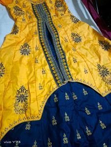 Famous Actress Grand Yellow Kurthi